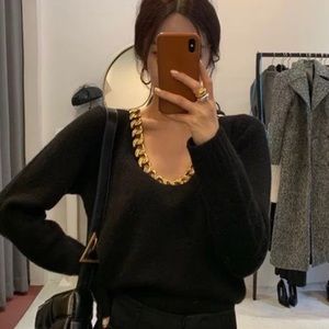 Gold Chain Sweater brand new never worn